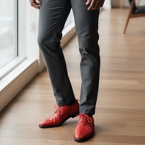 Giorgio Brutini Red Leather Shoes